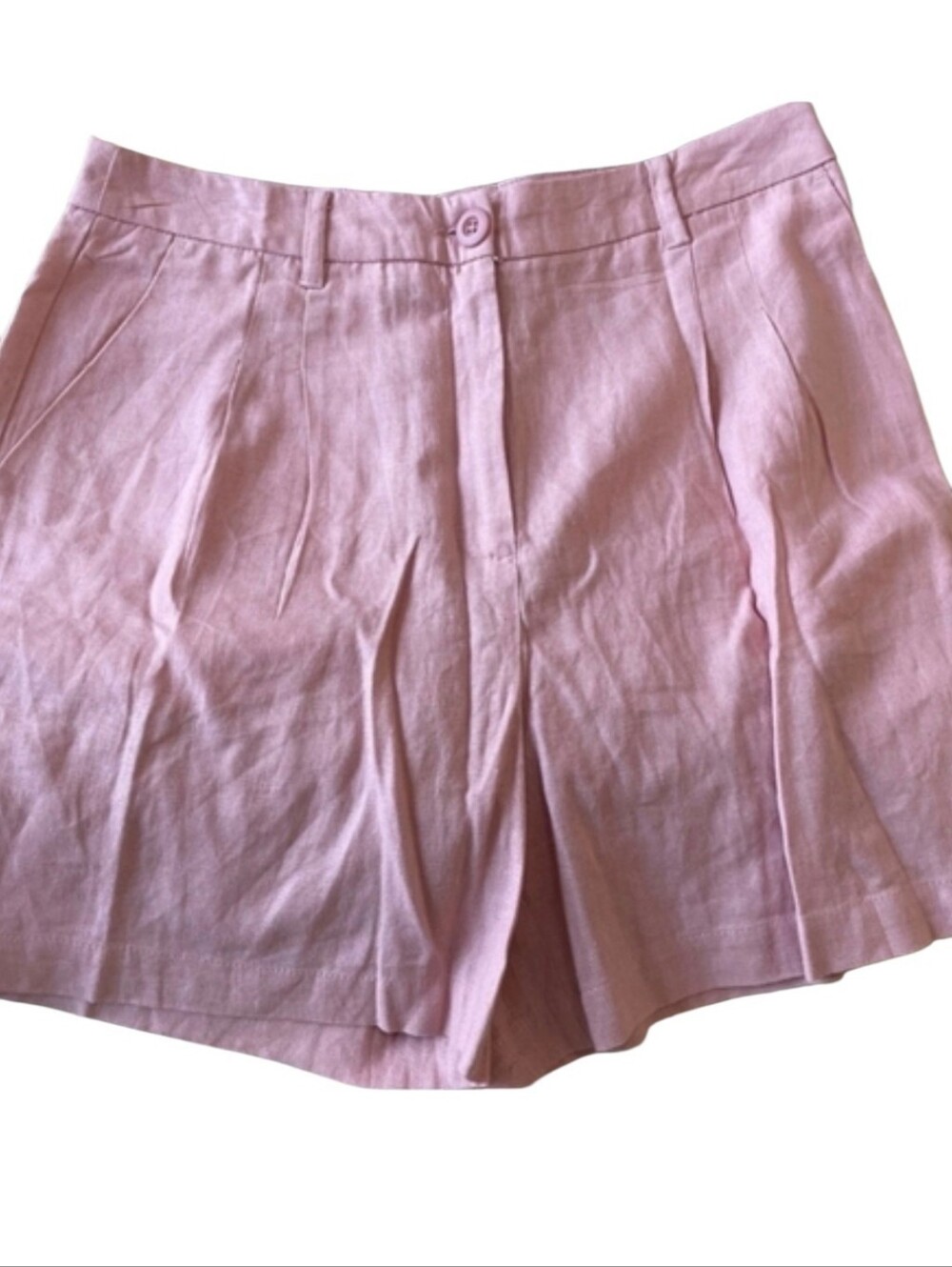 NWT Violets & Roses Size 10/30 Pink Shorts Linen Blend